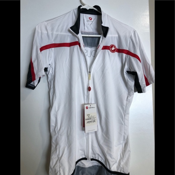 Castelli vintage jersey tshirt Cycling USA 1/4 Zip Stretch
